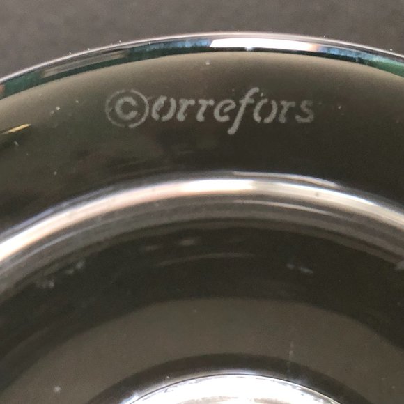 ORREFORS Crystal Puck Votive Signed - Picture 3 of 5
